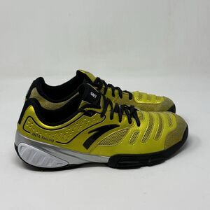 Anta Fencing Shoes Mens 6.5 Yellow Suede Mesh Professional Lightweight